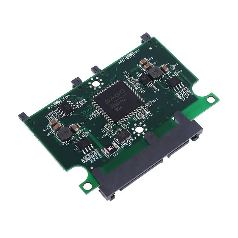 Переходник с 2 портами Dual SD SDHC MMC RAID на SATA корпусом для SD-карты любой емкости |