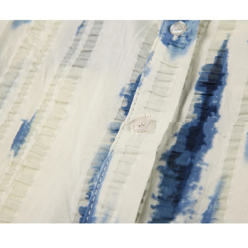 Женская рубашка в полоску Повседневная универсальная Свободная блузка