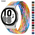 Ремешок 20 мм 22 мм для часов Samsung Galaxy watch 4 classic 46 мм 42 мм, плетеный соло-браслет для наручных часов huawei watch gt 2