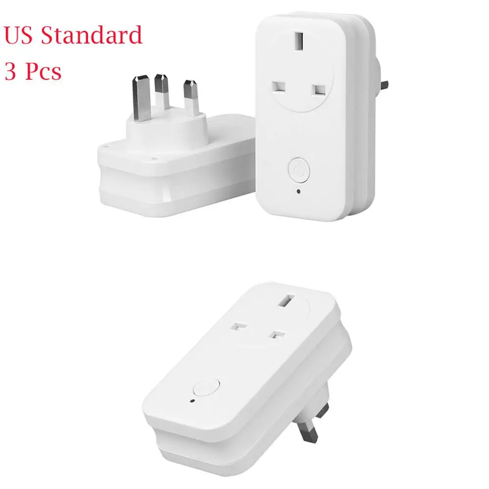 UK Standard 3pcs Умная розетка Timethinker, Wi-Fi розетка, HomKit, приложение, дистанционное управление, 3 шт., Великобритания, Австралия, США, ЕС, розетка для Apple, Homekit, Siri ALexa, Google Home - Цвет: UK Standard 3pcs