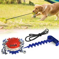 dog training explosive pet molar teeth resistant to bite outdoor powerful pull rope ball sounding dog outdoor toys pet supplies