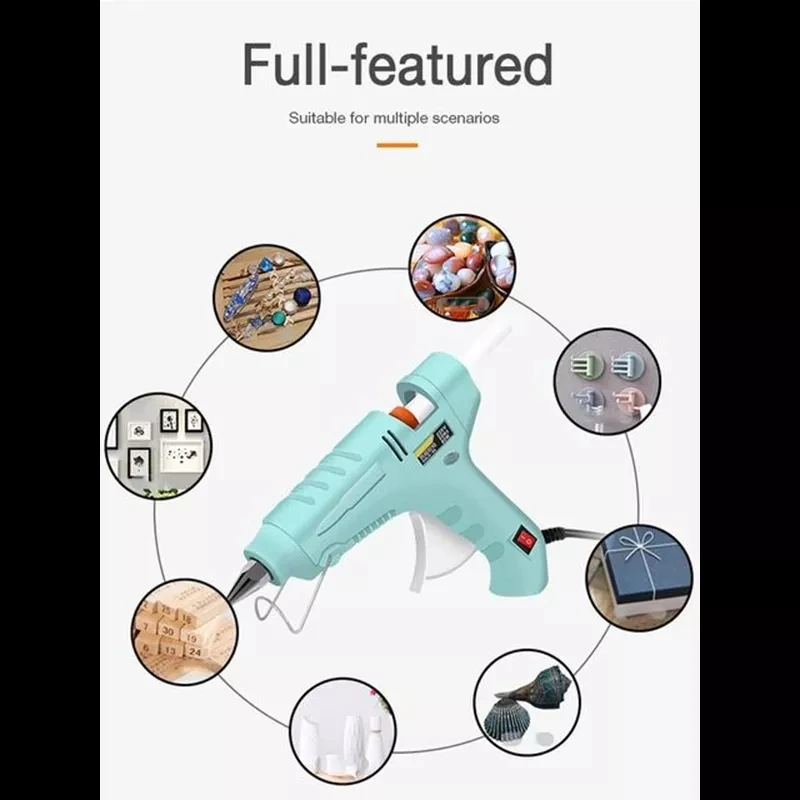 

20/60/80/100W mini glue gun electric heating tool high temperature heater repair DIY tool mini gun