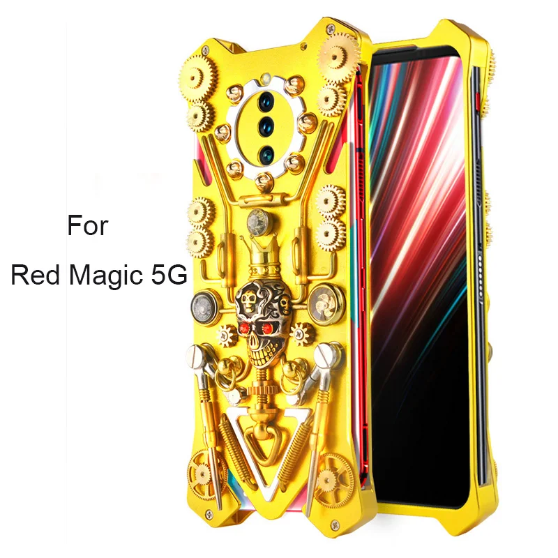 Металлический красный волшебный 5G чехол для Nubia Red Magic 3 Ретро Механический ZTE