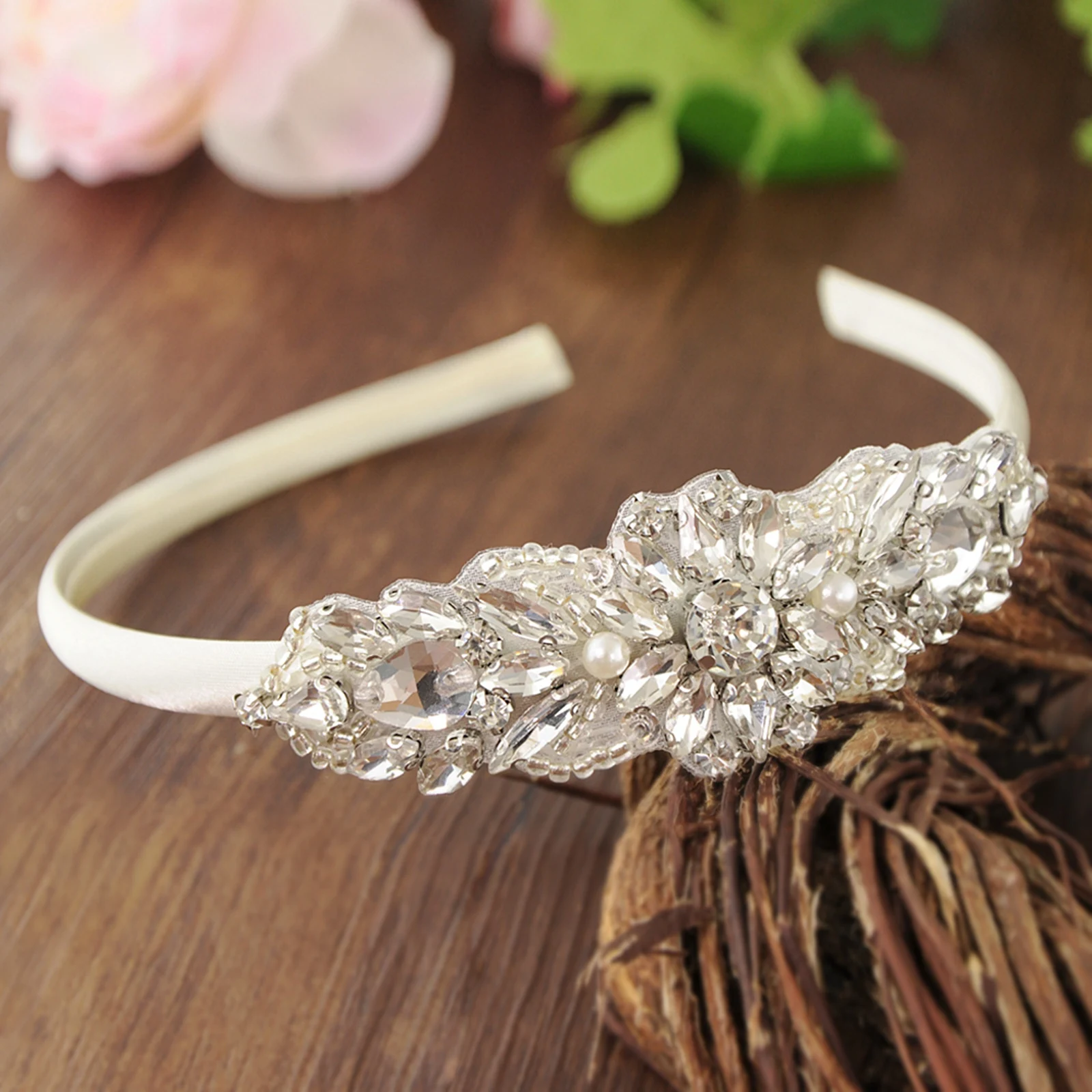 

Luxury Baroque Headband Sparkle Rhinestone Wedding Headband Bridal Stone Hairpiece Wedding Hair Accessories Baroque Head Hoop