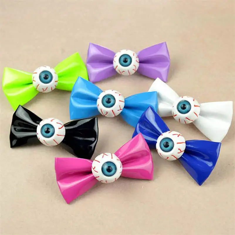 Зажим для волос с бантом в виде японского глаза кольцо стиле панк демоном женщин