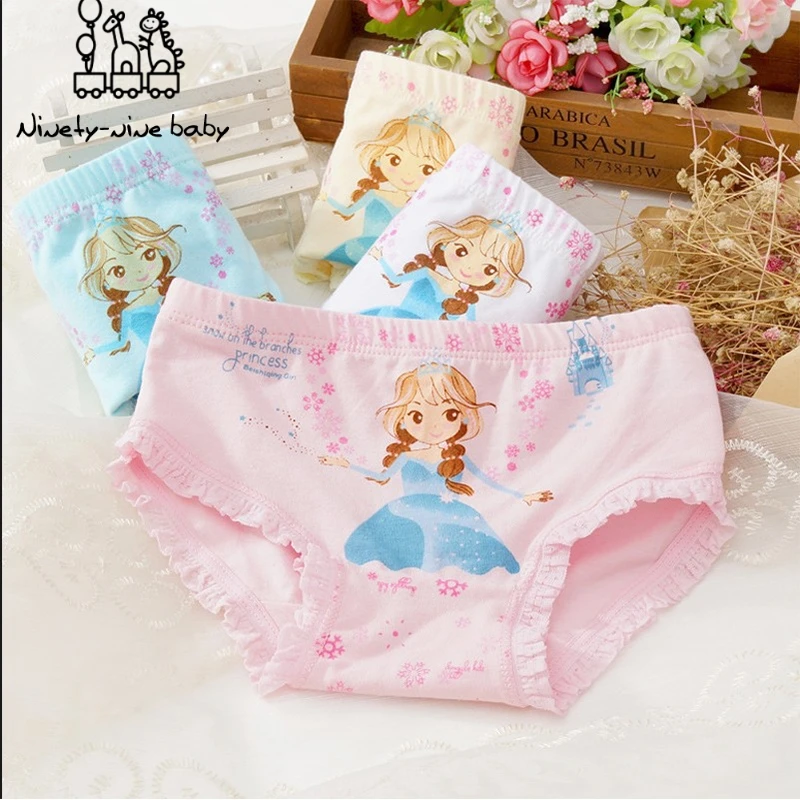 

Children Panties for Girls Kids Soft Comfortable Cotton Underpants Lovely Cartoon Printed Panties Child's Breathable Underwear