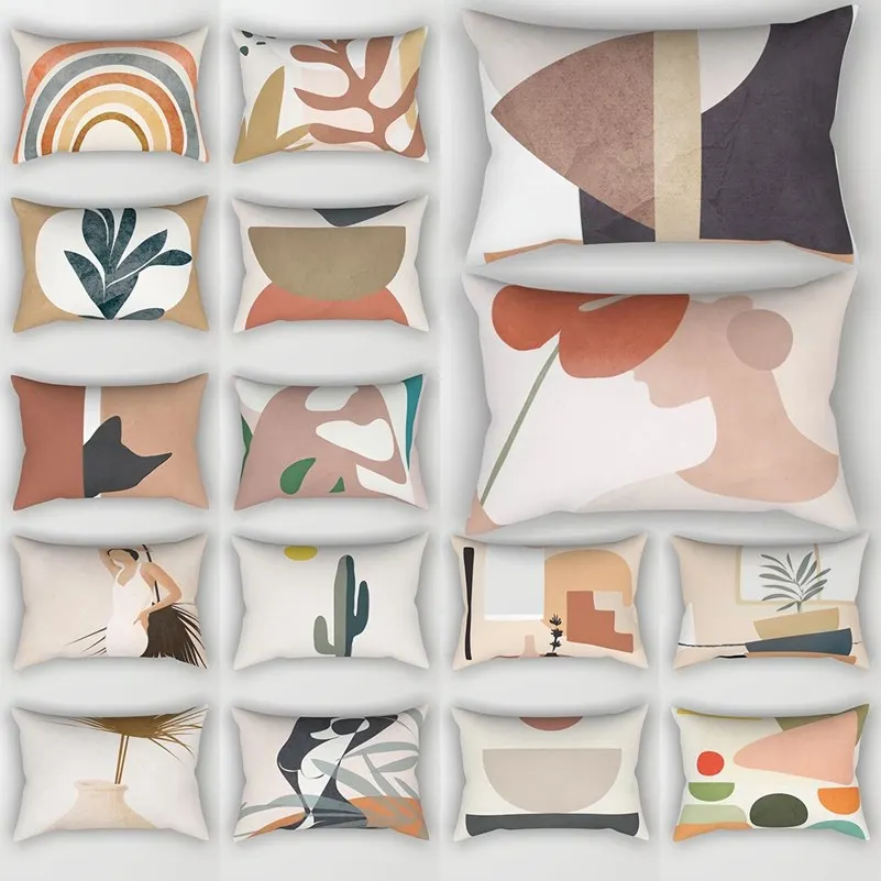 

Rectangle Cushion Cover 30x50 Geometric Abstract Pillow Case Nordic Style Sofa Throw Pillow Covers Home Decorative Pillowcase