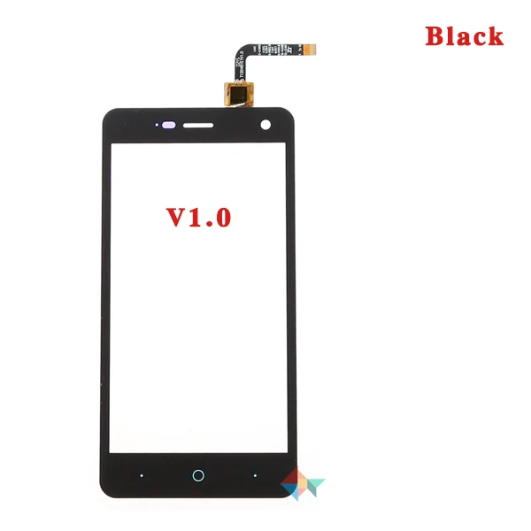 V1.0 Black 10 шт./лот высокое качество 5," для zte Blade L3 T120500E1V1.1/L3 T120481E1V1.0 сенсорный экран дигитайзер сенсор Передняя стеклянная панель объектива - Цвет: V1.0 Black