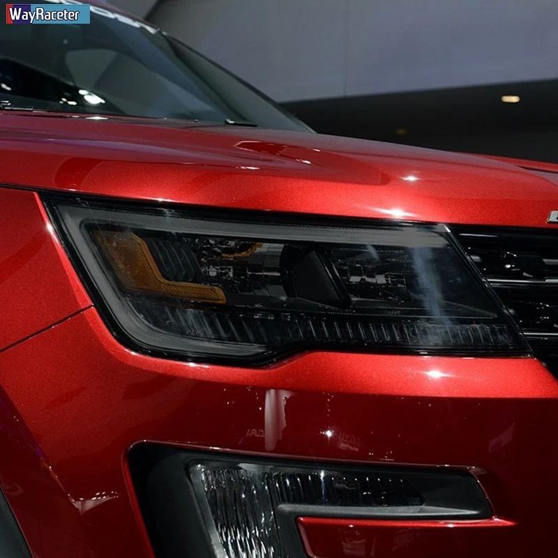Защитная пленка для фар автомобиля Прозрачная черная наклейка из ТПУ Ford Explorer 2016