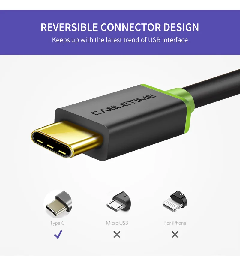 Кабель Tipo C USB 3,0 для xiaom USB C Tipo C 3A кабель для телефона USB C007