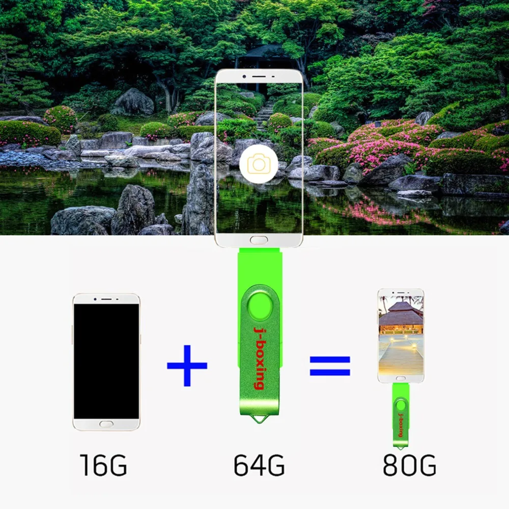 J-бокс USB 3,0 OTG USB флеш-накопитель 64 ГБ 32 ГБ 16 ГБ высокоскоростная otg флеш-карта памяти для samsung/huawei/Tablet/PC флешки usb