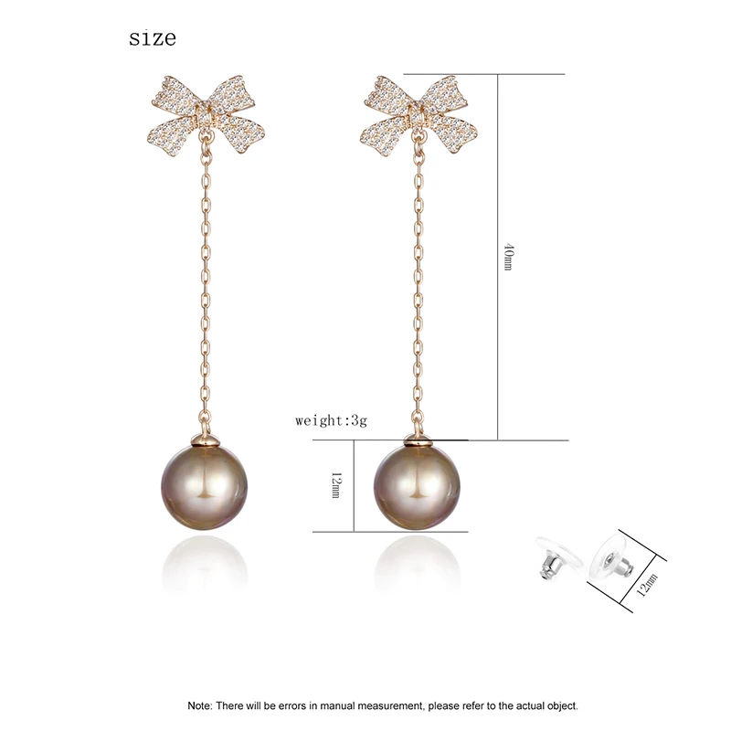 

New fashion exaggerated temperament elegant long chain pendant earrings female tassel long simulation pearl pendant earring gift