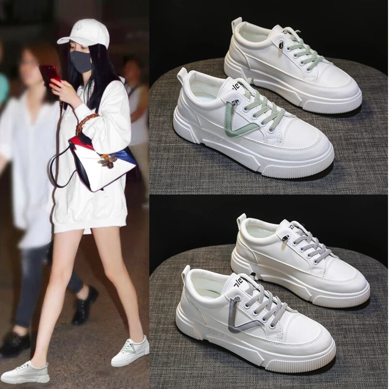 Кроссовки женские на плоской платформе повседневные лоферы шнуровке дышащие без