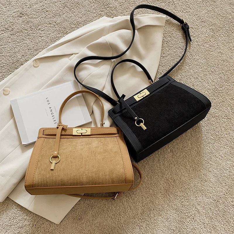 

Designer Bag Velvet Serin Kelly Bag Plush Bag Handbag Shoulder Messenger Bag 2021 New Trendy Fashion Female Bag