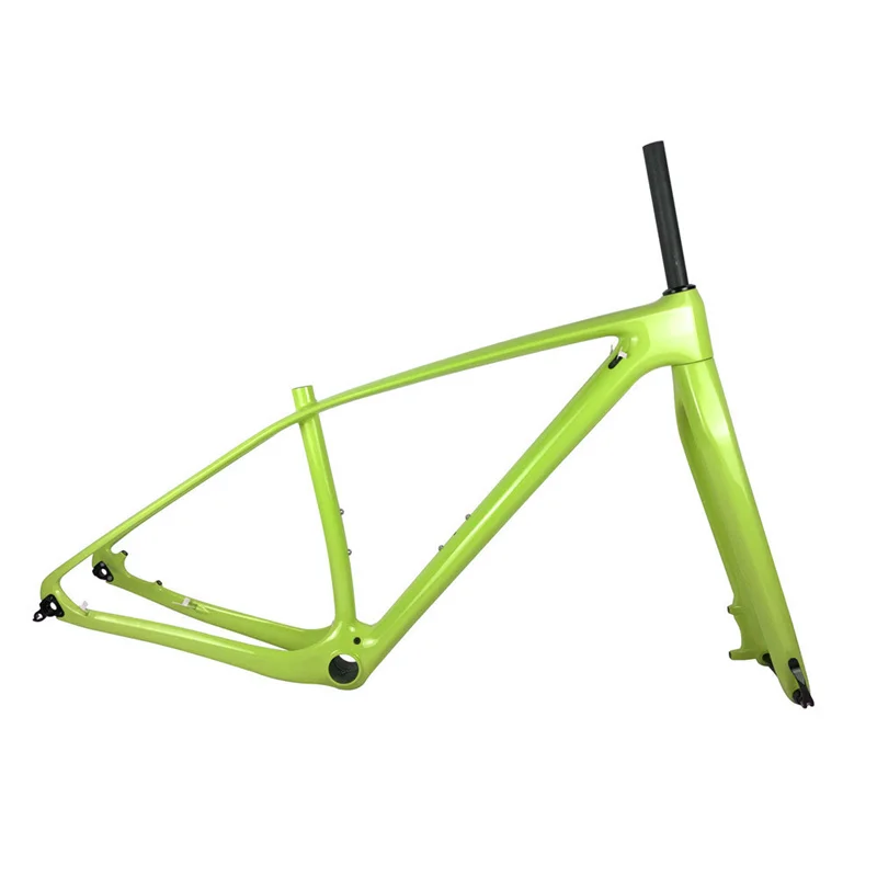 Light Yellow Spcycle T1000 карбоновая рама и вилка для горного велосипеда 27,5 er 29ER карбоновые рамы с 15*100 мм через ось вилки PF30 гарнитура - Цвет: Light Yellow