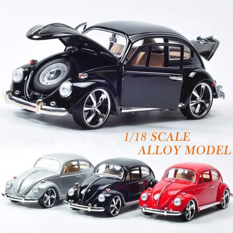 Модель автомобиля из сплава под давлением VW Beetle в масштабе 1/18 коллекционные