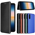 Флип-чехол для Sony Xperia 10 III Lite, Магнитный Роскошный кожаный чехол-бумажник для Xperia 5 II, чехол-подставка для Xperia 1 5 10 III 10II, чехол