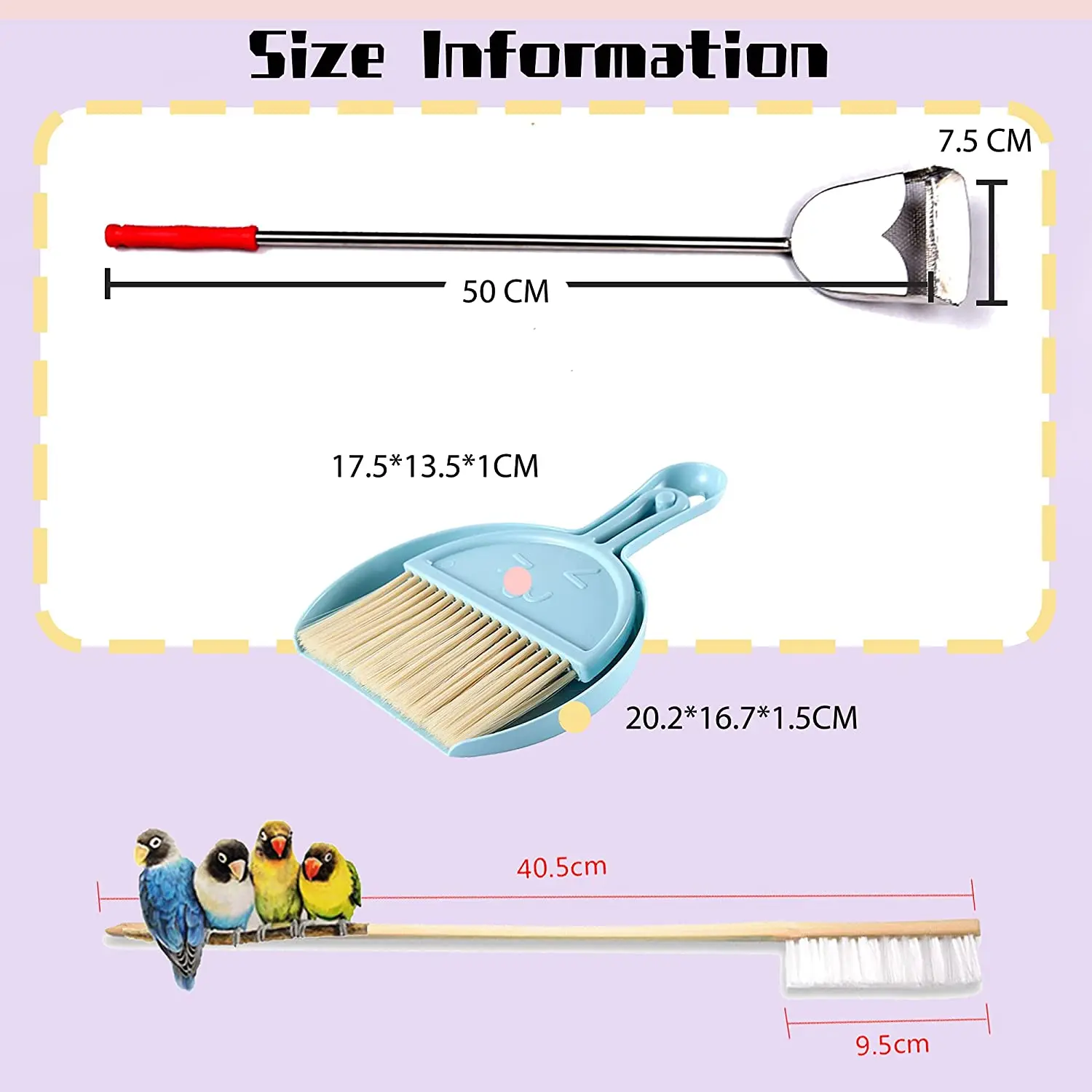 

Набор Щеток Для Чистки птичьей клетки, 3 шт./упаковка