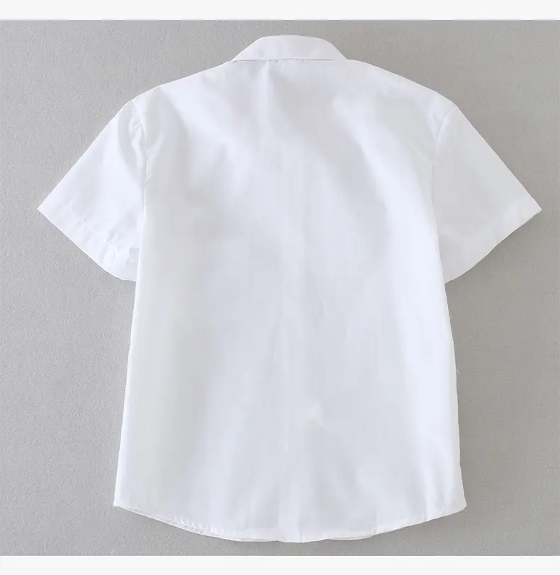 Рубашки для мальчиков в полоску униформа девочек 4 6 8 10 12 14 16 лет летняя одежда