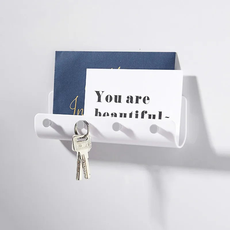 U образный держатель для хранения в ванную комнату подвесная стойка ключей