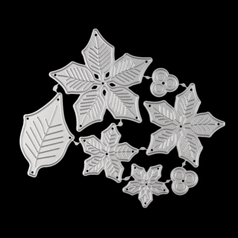 3D цветок листья металла резки штампы DIY Скрапбукинг ремесла фотоальбом бумажные