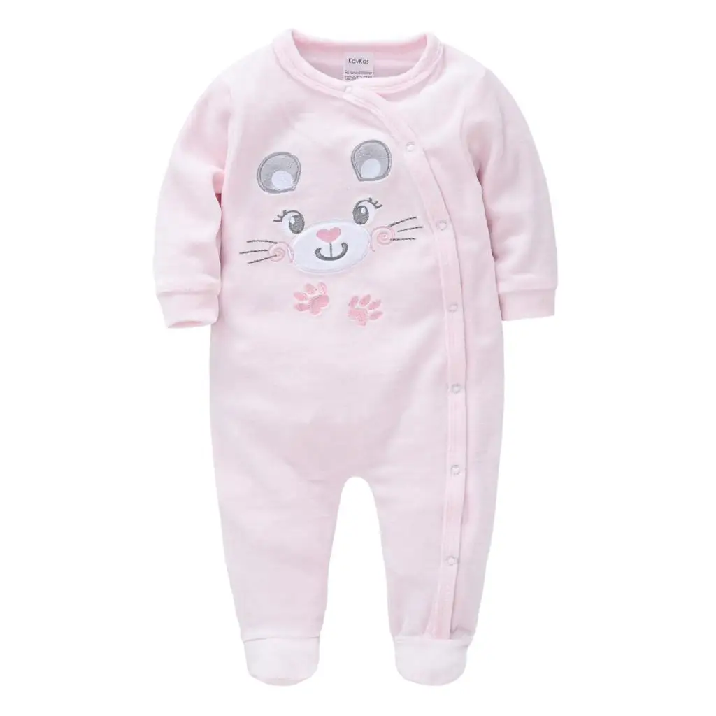 2022 Winter Newborn Baby Boys Romper Bebe Fille Onesies Velvet Warm Jumpsuit Baby Girls Clothing Toddler Clothing Roupa De Bebes