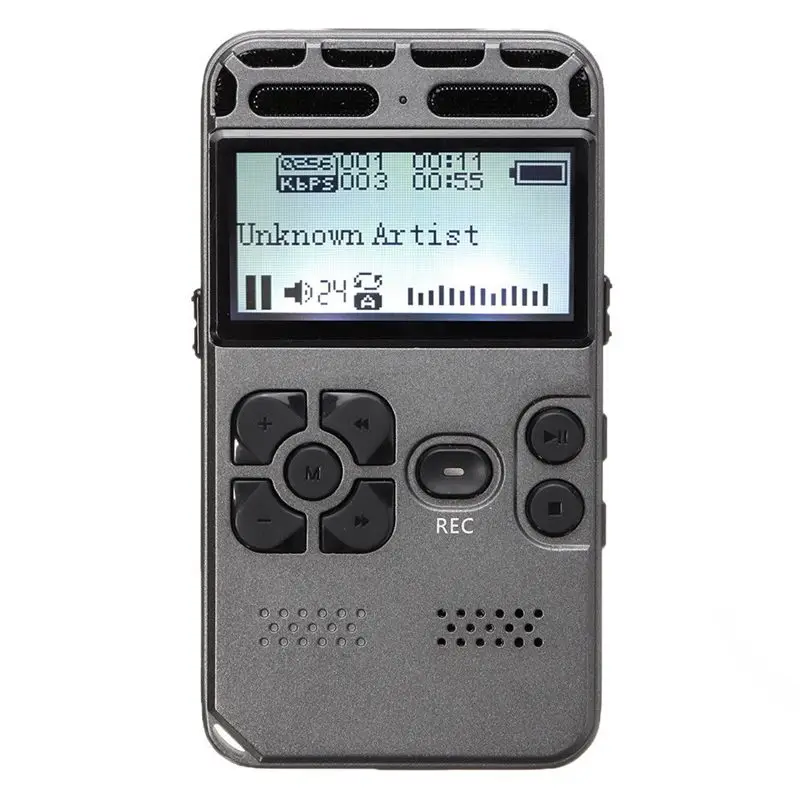

64G перезаряжаемый ЖК цифровой Аудио Диктофон, диктофон, mp3-плеер