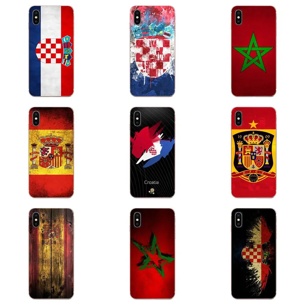 Испания Марокко Хорватия яркий флаг для Huawei p40 lite pro Honor 20i 20 10i 10 Y9 Y7 Y6 Y5 Prime 2019 2018 Mate