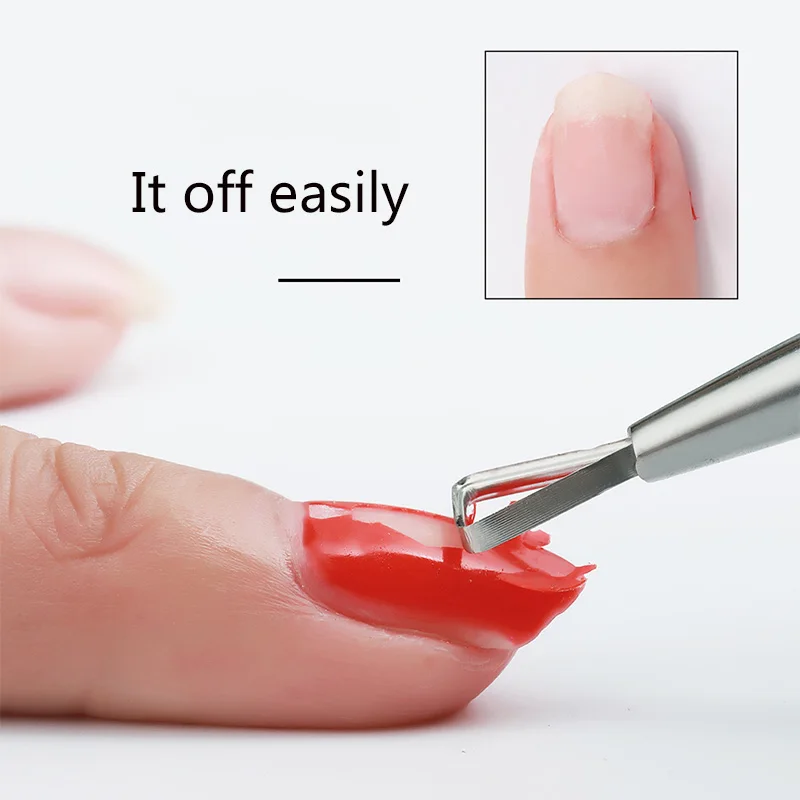 

Manicure Resurrection Planing Stainless Steel Easy-to-cut Resurrection Planing UV Polish Tool Manicure gel nail polish remover