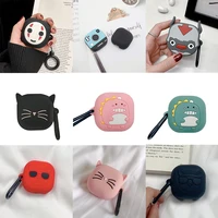 cute cartoon earphone cover for samsung galaxy buds live case silicon case for buds pro buds 2 headphone box with hook
