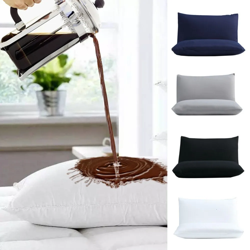 2 шт./компл. водонепроницаемый чехол для подушки на молнии с защитой от клещей и