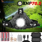 Светодиодные фонари XHP70.2 XHP70, суперъяркие уличные фонари для охоты, велосипеда, рыбалки, зарядка через USB