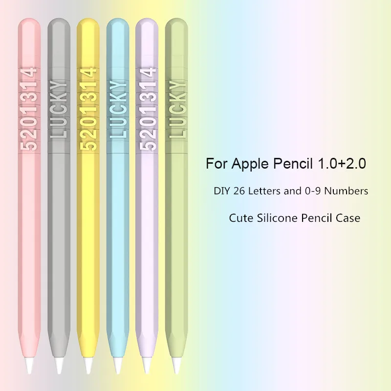 Милый силиконовый пенал карамельных цветов для Apple Pencil 2/1 iPad планшета сенсорной