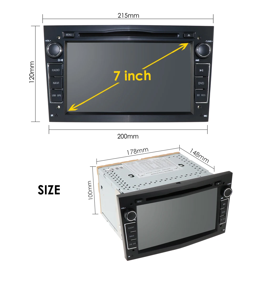 Автомобильный DVD-плеер 2DIN Android 10 1024X600 7 дюймов GPS для Opel Astra h g Zafira B Vectra C D Antara |