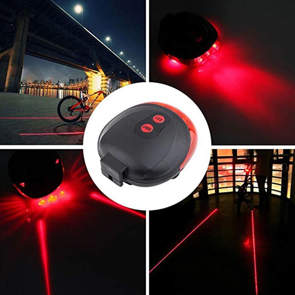 

Bike Tail Light Waterproof 7 Modes 5 LED Bicycle Safety Warning Light Night Cycling Rear Flashing Lamp for MTB Road Bike