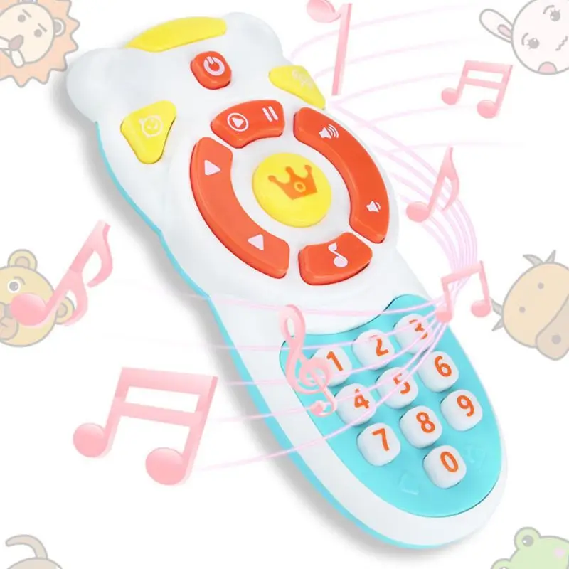 

Kids Musical TV Remote Control Toy with Light and Sound Early Education Toys C90B