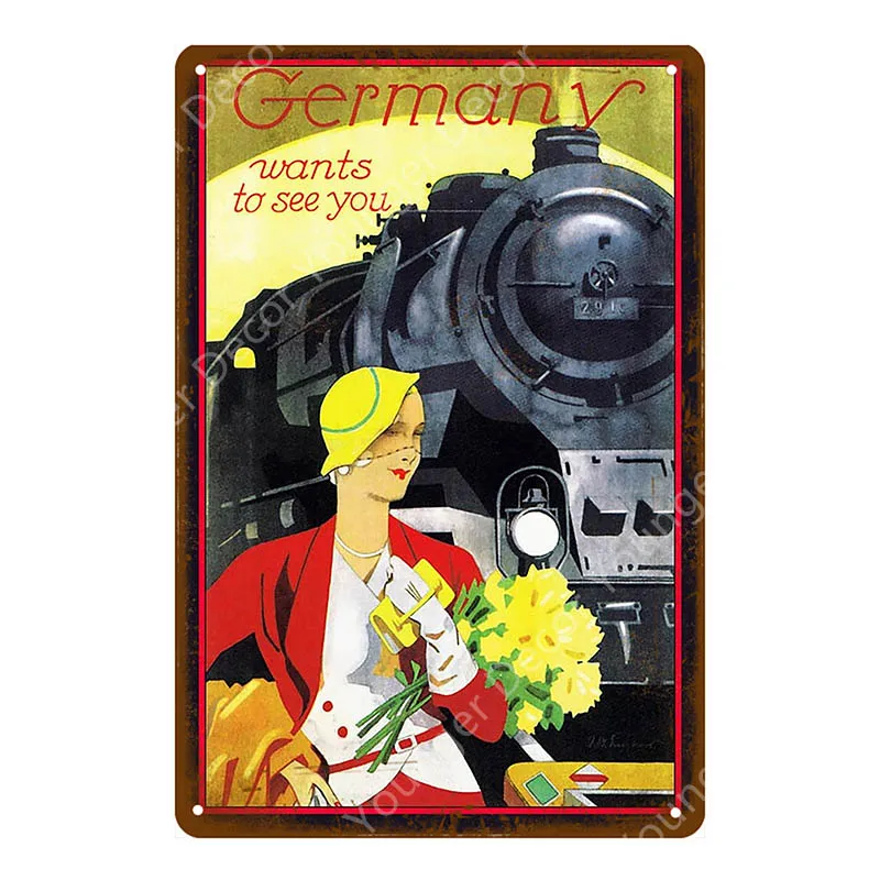 YD8625E Винтажная сексуальная девушка металлические знаки булавка девушка с автомобилем Автобус Грузовик постер с поездом Гараж Декор стены Бар Паб Клуб человек пещера Ретро тарелка - Цвет: YD8625E