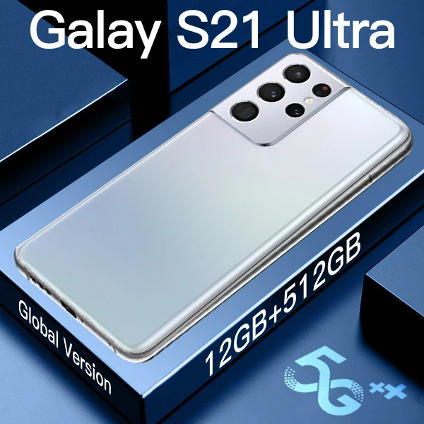 

Galaxy S21 Ultra Mobile Phone Global Version, 12gb Ram, 512gb Rom, Android, Phoens 7.3 Hd Inch, 6800mah, 10-core