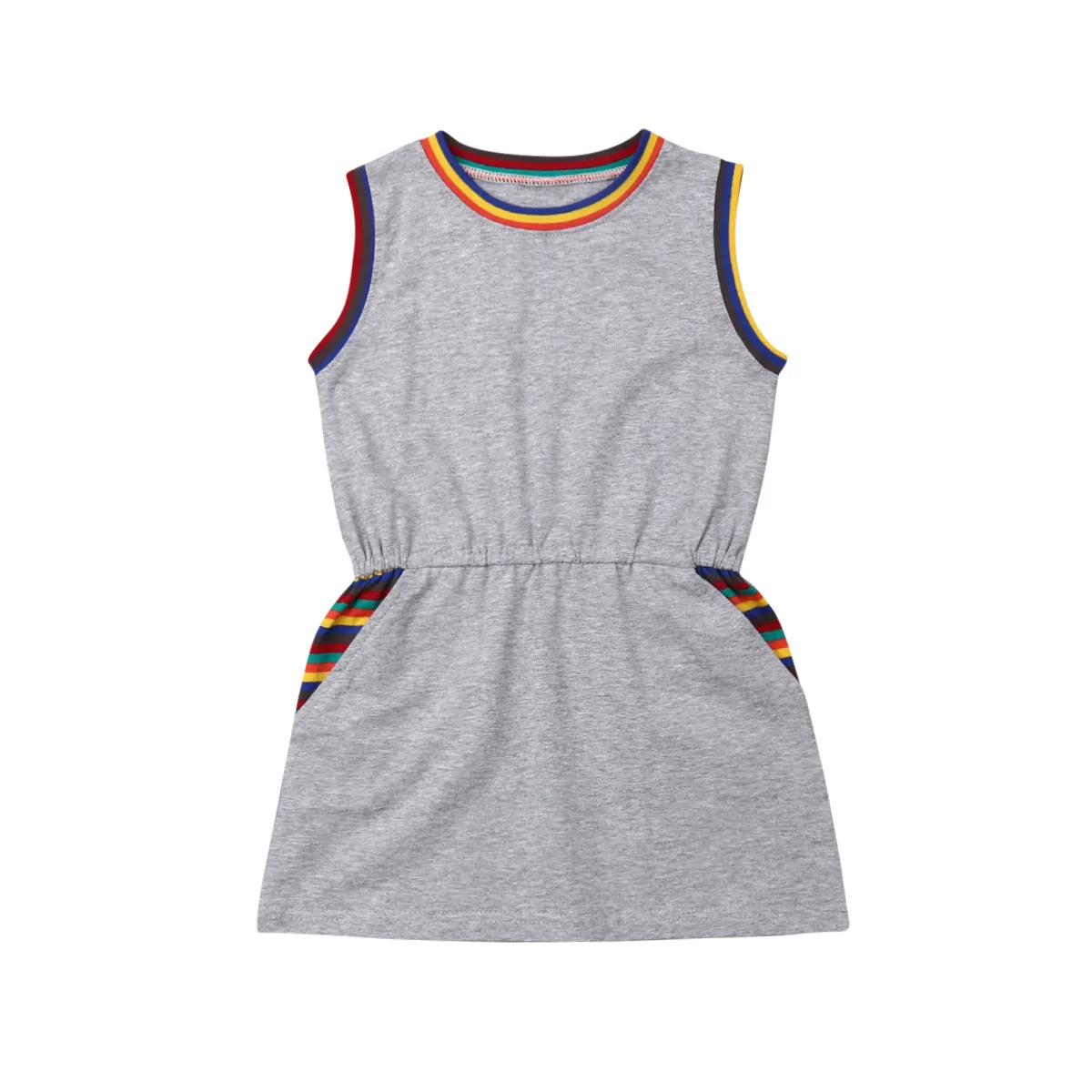 Новый комплект из 2 предметов: майка и шорты в полоску для маленьких мальчиков