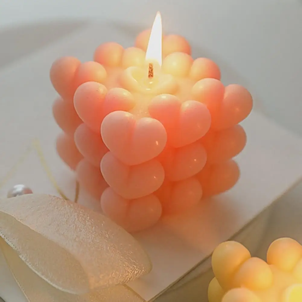 Кубическая ароматерапия в форме сердца свеча искусственный соевый воск