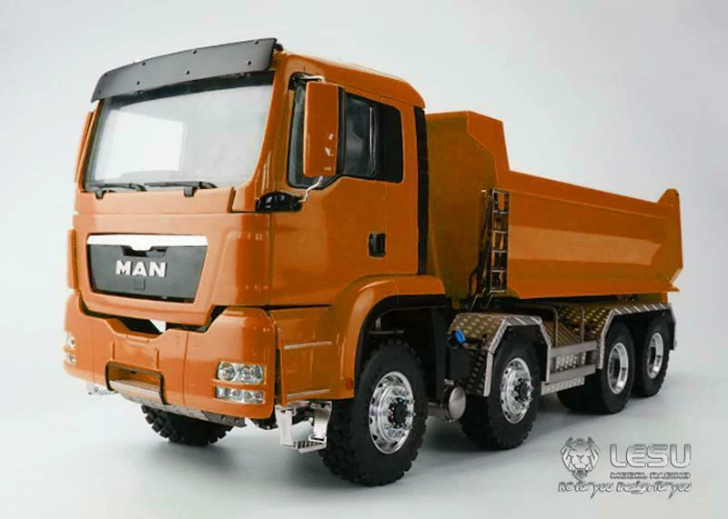 LESU 8*8 гидравлическая модель 1/14 весы RC грузовик мужская с радиоприемником звуком