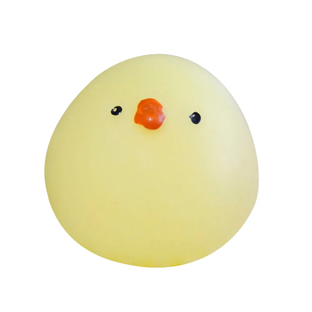 

Children Birthday Gift Mini Squishy Cute Yellow Chicks Squeeze Abreact Fun Joke Gift Slow Rising Decompression Toy A 4*