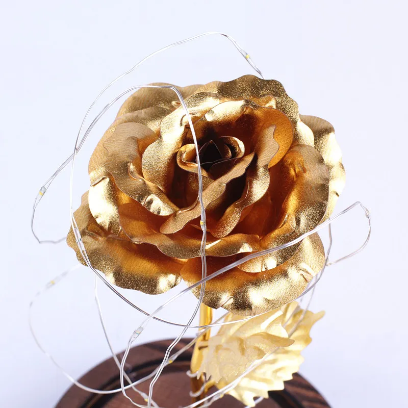 Средняя красота и чудовище Роза в стеклянном куполе навсегда красная роза