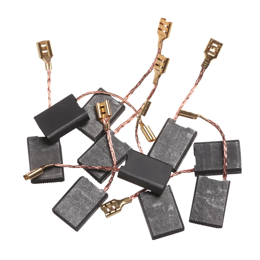 10Pcs Carbon Brushes Graphite Copper Motor Set Tight Wire for Electric Hammer/Drill Angle Grindern Rotary Tool | Инструменты