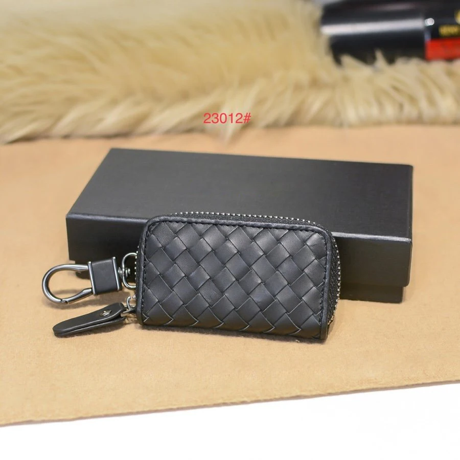 

Новинка 2022, вместительная сумка для ключей на молнии, Мужская поясная сумка из воловьей кожи для карт, Автомобильный многофункциональный бр...