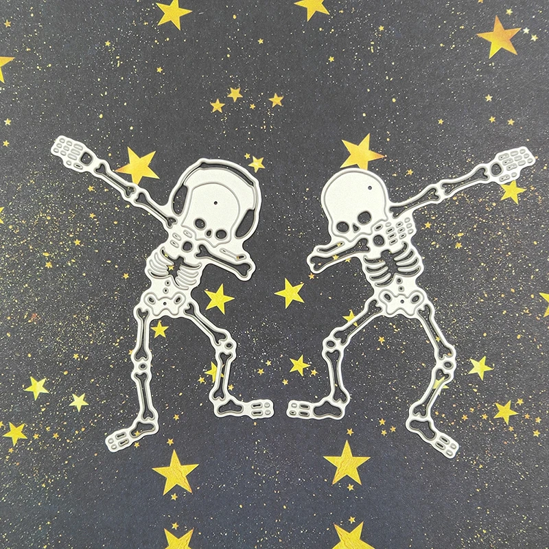 

Halloween Skeleton Dancer Metal Cutting Dies Halloween Frame Cutting Dies Crafts