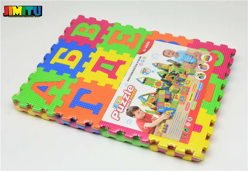 36 шт. 9 см * эва пенопласт Игрушки русского алфавита дети малыш игра головоломка
