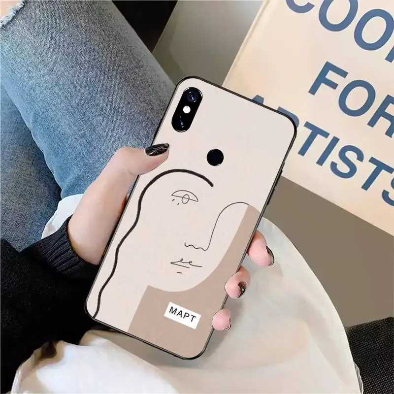 

Art Retro Abstract Geometry Phone Case For Xiaomi Redmi note 7 8 9 t max3 s 10 pro lite
