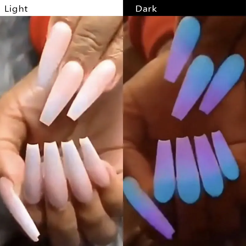 Glow In The Dark Luminous Gel for Nails Extensions Poly UV Builder Gel Nail Polish Lacquer 15ml Nail Art Design For Manicure Hot