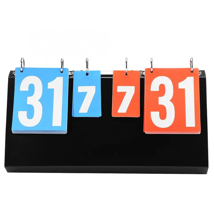 4-Digit Score Handball Recording Sports Competition Scoreboard Board for Table Tennis Basketball Badminton | Спорт и развлечения